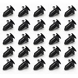 Partsam25 Pcs 9mm Fender Retainer Push Clips MR200300 for Honda Mitsubishi