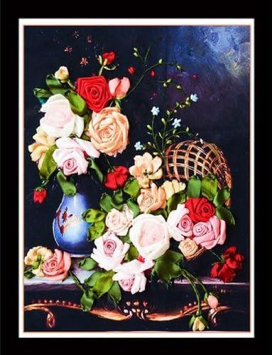 Ribbon embroidery cross stitch embroidery kit flower NO.DF-A-178 (japan import)