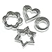 HeroNeo 20pc Stainless Star Heart Flower Cookie Fruit Cutter Sporting Shape Biscuit Mold