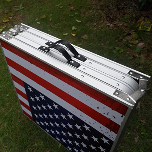 image for 8-Foot Beer Pong Table Portable Foldable Adjustable,Picnic / Tailgate 