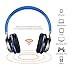 Aita Bluetooth Headphones Wireless Headset, Foldable On ear Headphones with FM Radio, Microphone, TF Card Reader and LED lights for iPhone Android Mp3 Tablet, BT816 (Blue)
