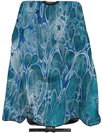 Sherly Yard Amazing Watercolor Marble Salon Hair Cut Hairdressing Hairdresser Waterproof Barbers Cape Gown Haircut Apron Dyeing Styling Cloth for Adult