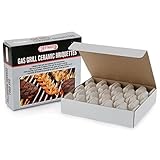 Chef Master Gas Grill Ceramic Grill Briquettes, Grill Like a Pro Replaces Lava Rocks, 50 Count