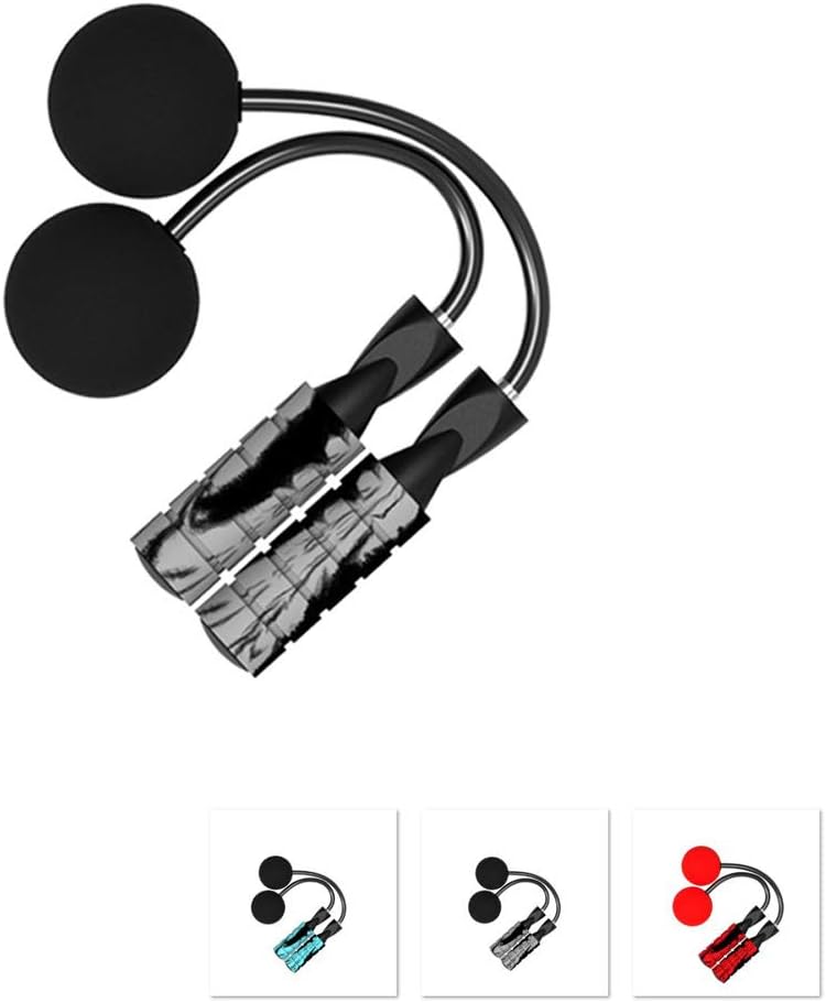 MINGYNS Weighted Jump Rope,Adjustable Ropeless Jump Rope Cordless Rope Skipping Wireless Jumping Rope for Indoor/Outdoor Fitness Boxing Training WOD MMA