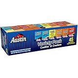 Austin 827544 Cookies and Crackers, Assorted, 1.38 oz per Pack, 45 Packs/Box