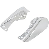 Midframe Heat Shield Air Deflectors Trim for Harley Touring 2024-UP Chrome | ABS Plastic, Chrome Finish, A Pair with Hardware, Easy installation, Direct plug in and play,For Harley Touring 2024-UP