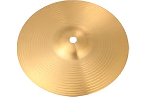 Veemoon 8 Inch Brass Cymbal Replacement Crash Cymbals Ride Drum Cymbal Instrument Cymbal Percussion Accessories Drum Kit