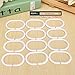 AndreuÂ® Shower Curtain Rings - Kamhairaiog 12-Pack Bathroom Curtain Hook Curtain Poles Shower Rod Hook Hanger White Color Plastic Ring Bath Drape Loop Clasp Drapery Home (White)
