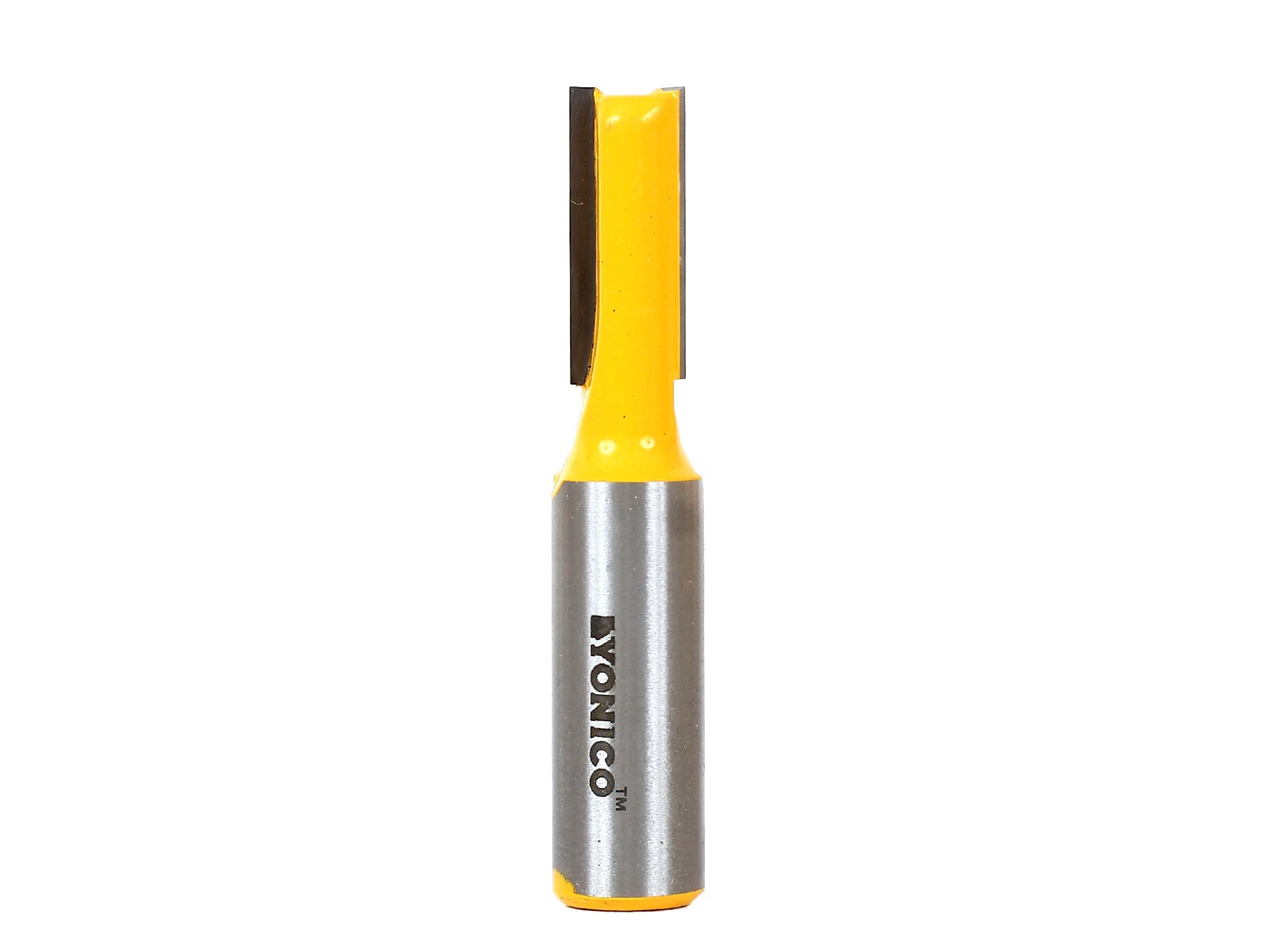 Yonico 14157 - Straight Router Bit, Cutting Diameter: 3/8", Cutting Height: 3/4" - 1/2" Shank — image 1