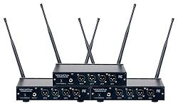 VocoPro 12 Channel UHF Wireless Headset & Lapel Mic