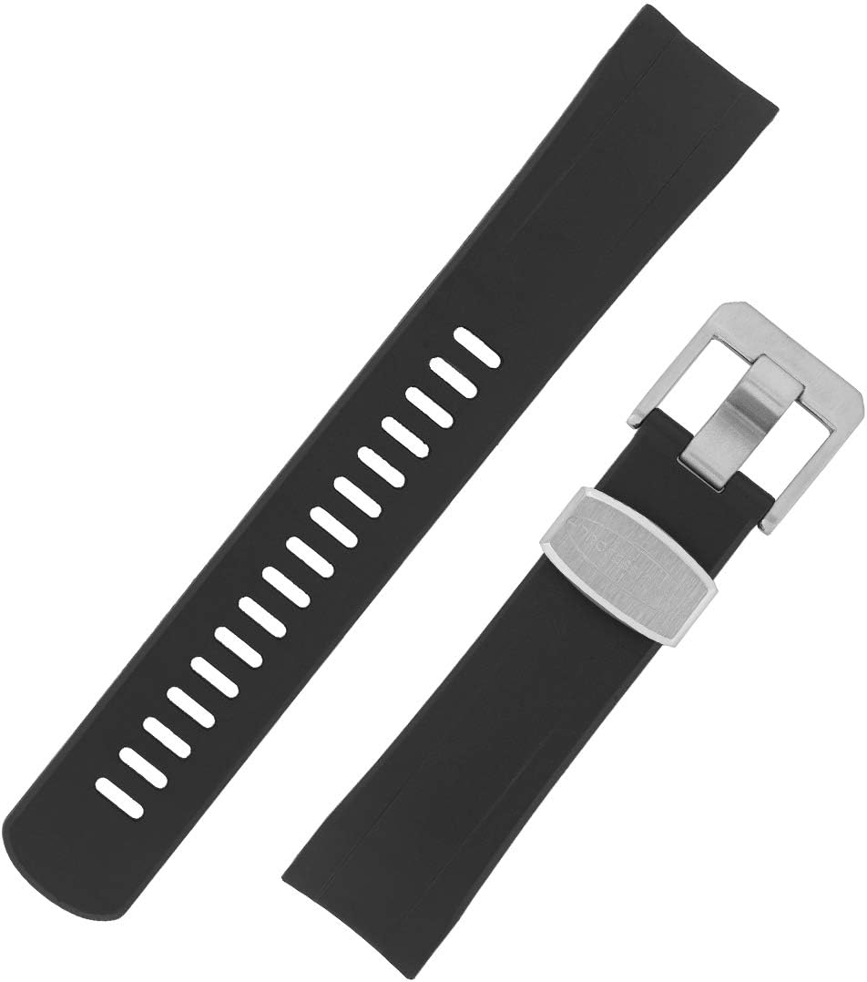 CRAFTER BLUE CB09 Rubber Watch Strap for Seiko 'New' Samurai Series – Black