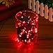SOLMORE Solar String Lights, 55.8ft/17M 100 LED Solar Outdoor Fairy String Lights Starry Fairy Lights,Ambiance Lighting Waterproof for Holiday Wedding Gardens Home Party Patio Landscape Decor Red