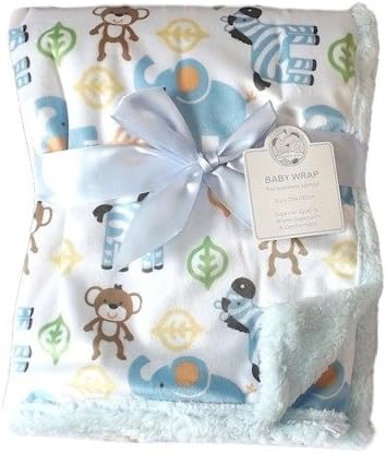 Snuggle Baby Couverture Pour Bebe Garcon Animaux Du Safari Environ 75 Cm X 100 Cm Multicolore Amazon Fr Bebes Puericulture