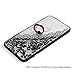 iPhone 6S Plus Case, iPhone 6 Plus Case Cover with Screen Protector 360 Degree Rotating Ring Stander Kickstand Shockproof TPU Frame PC Back Bumper Shell Floral Slim-Fit Protective Skin by Badalink