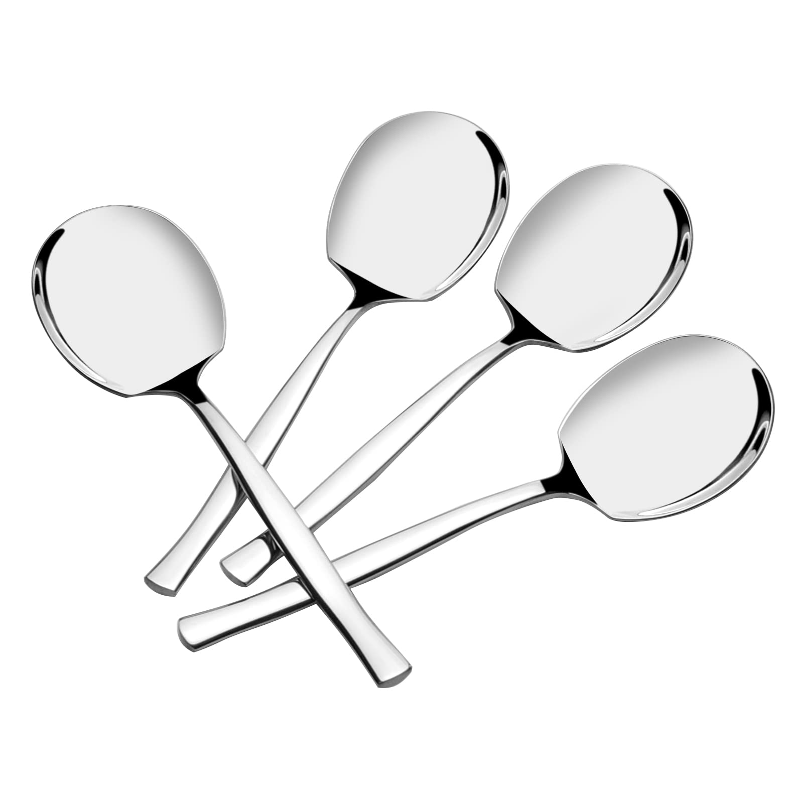 Yuright 6 Piece Large Stainless Steel Buffet Serving Spoons
