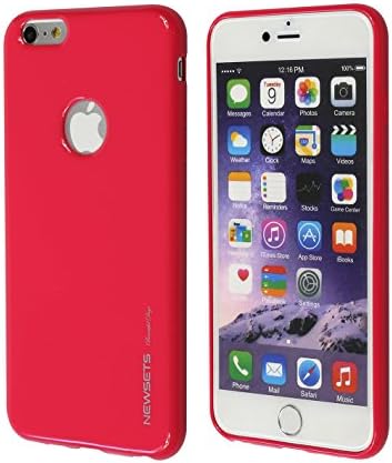 iPhone 6 Plus Case, Pearl Jelly Slight Glitter Perfect Fit [NEWSETS] Flexible Premium Bumper Rose Cover Cases for Apple iPhone 6/6s Plus 5.5 inch