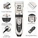 Dog Grooming Clippers Electric Dog Trimmer Shaver Clippers for Thick Coats Rechargeable Low Noise Cordless Puppy Grooming Kit for Large Small Dogs Cats Pet Animals