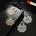 Vintage Mandala Flower Drop Dangle Earring for Women Girl Tribal Hollow Floral Pendant Earrings (Gold)