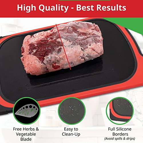 SHIFUNI 2 in 1 Defrosting Tray for Frozen Meat Naturally thaws 50