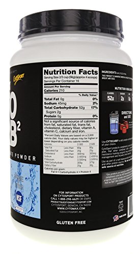 CytoSport CytoCarb 2, 100% Complex Carbohydrate Powder, 1.98 lbs. (Pack of 4)