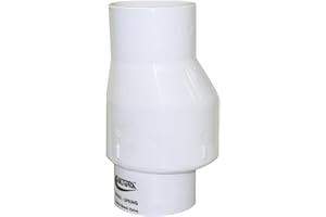 Valterra 200-30 PVC Swing/Spring Combination Check Valve, White, 3" Slip