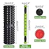 Odoland-18-Large-Size-Foam-Roller-5-Piece-Set-with-Lightweight-Muscle-Roller-Stick-and-2-Massage-Balls-High-Density-for-Physical-Therapy-Deep-Tissue-Trigger-Pain-Relief-Myofascial-Release Odoland 45cm Large Size Foam Roller Set with Roller Massage Stick, 2 Muscle Massage Balls and Carry Bag, High Density…