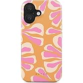 BURGA Phone Case for iPhone 16 - Cute, Trendy, Aesthetic, Pattern Phone Cover, Hard Shell Protection - fits Apple iPhone 16 Case for Women and Men