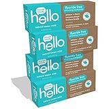 Hello Oral Care Fluoride Free Whitening Toothpaste with No Artificial Sweeteners or SLS, Sweet Mint, 4 Count