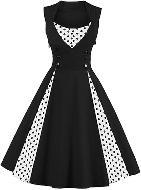 black & white cocktail dress