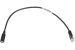VoiceJoy 3.5mm Cell Phone Headset to RJ9 Adapter Cable -ONLY Compatible with Yealink SIP-T19P T20P T21P T22P T26P T28P etc