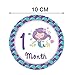 Mermaid Monthly Baby Stickers, Girls Bodysuit Stickers Infant Month Stickers, Great Shower Excellent Baby Photo Props, 12 Pieces
