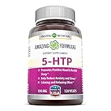 Amazing Formulas 5 HTP Supplement * 100mg Hydroxytryptophan Capsules Made from Griffonia Simplicifolia Seed Extract * Natural Sleep Support & Relaxation Aid * 120 Vegetarian Capsules Per Bottle