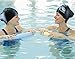 Padida Swimming Cap for Long Hair Women Silicone Waterproof Swim Cap Keep Average & Large Head Dry with Thick, Curly and Braided Hair, Amazing Summer Gift Swimmers Caps(Black)