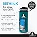 Liquid Savvy 18oz Insulated Water Bottle with 3 lids - Stainless Steel, Wide Mouth Double Walled Vacuum Insulated Bottle for Hot and Cold Beverages (Teal)