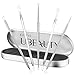 ElleSye Blackhead Remover Kit, 5-in-1 Pimple Extractor Acne Comedone Blackhead Removal Tool Set, Treatment for Blemish, Whitehead, Zit Removing with Metal Case