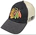 NHL Chicago Blackhawks Men's Boone Adjustable Hat, One Size, Black/Stone