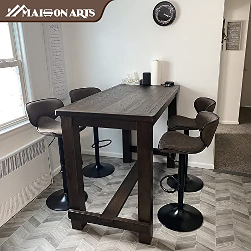 MAISON ARTS Counter Height Swivel Bar Stools Set of 2 Adjustable