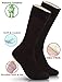 1 PAIR | SHOE SIZES: 8-12 | BLACK MENS SOCKS | MID CALF | 100% ORGANIC BAMBOO