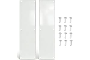 Door Push Plate, Metal Kickplate for Bottom of Door,4x22 inch Aluminum Metal Plate Rounded Corners for Interior and Exterior 