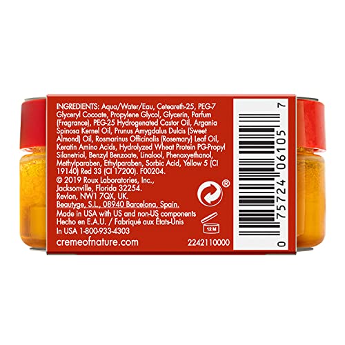 CREME OF NATURE PERFECT EDGES™ FIRM HOLD EDGE CONTROL GEL, 24-HOUR HOLD, NON-FLAKING, FRIZZ CONTROL, SLEEK HAIR GEL, ARGAN OIL EDGE STYLER, 2.25 OZ
