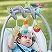 Taf Toys Garden Spiral | Baby’s Fun Accessory for Car Seat & Pram Etc, Hanging Rattling Toys, Easier Parenting, Keeps Your Baby Happy, Ideal Gift, Soother Strawberry Shape Case, for Easier Outdoors