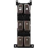 A-NAFTULY Driver Side Master Power Window Switch Replacement fits for Hyundai Sonata 2008 2009 2010, Front Left Driver's Window Control Switch, Replace OE#93570-3K600