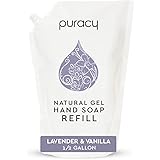 Puracy Natural Liquid Hand Soap Refill Pack- 64 fl oz Sulfate-Free Hydrating Gel Hand Soap- Lavender & Vanilla Scent, Plant-D