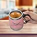 LEADNOVO Update Self Stirring Mug Auto Self Mixing Stainless Steel Cup for Bulletproof/Keto Coffee/Tea/Hot Chocolate/Milk/Cocoa Protein Shaker Mug for Office/Kitchen/Travel/Home Life (Pink)