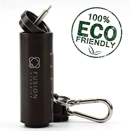 Dropping Bottle Liquid Jar 20mL Drip Stainless Steel EDC Oiler Set with Plastic Funnel and Hook (Black)