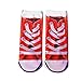 Hot ! Athletic Socks, Ninasill Man's Womens 3D Printed Funny Crazy Novelty Low Cut Ped Cute Athletic Socks (Free Size, Red)