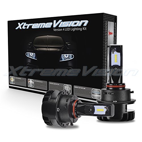 XtremeVision V4 32W 4,800LM – 9005 / 9006 LED Headlight Conversion Kit – 6500K Korea CSP LED – Fanless Design – 2018 Model