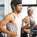 Wireless Sport Headband Headphones for Women Man, Pococina Unisex Music Headband with Built in Earphones for Jogging, Playing Tennis, Gym, Yoga, Walking Dogs (Gray)