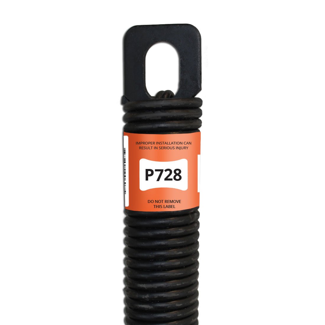P728 28-inch Plug-End Garage Door Spring (.177" #7 Wire)
