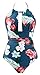 B2prity Women One Piece Swimsuit Tummy Control Swimwear V Neck Bathing Suit